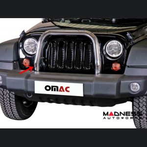 Jeep Wrangler JL Front Bumper Guard - Bull Bar - Chrome